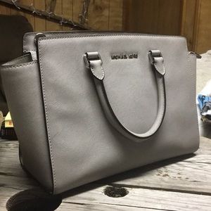 Gray Michael kors purse